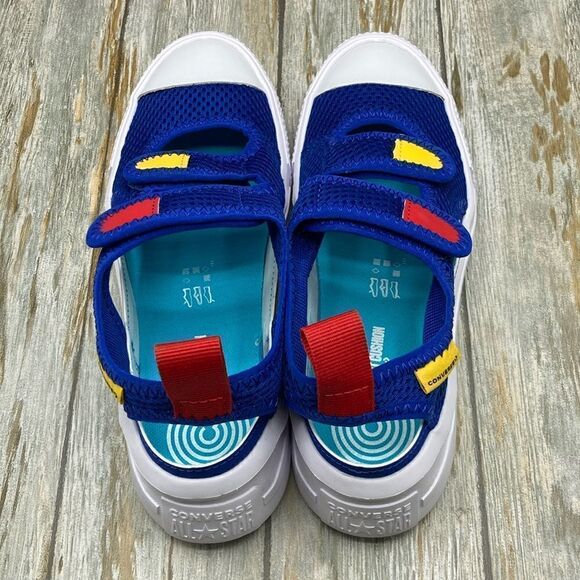 Little Kid Chuck Taylor Ultra Low Top Velcro Strap Breathable Summer Shoe Size 2 - Picture 3 of 9